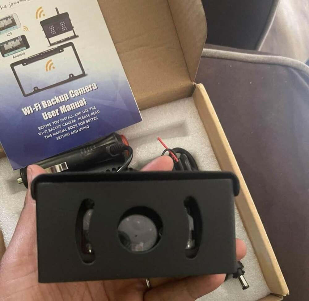 LASTBUS Vehicle Wi-Fi Backup Camera and License Plate Frame
